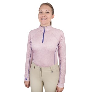 ROMFH® Quarter Zip Print Sunshirt - Long Sleeve