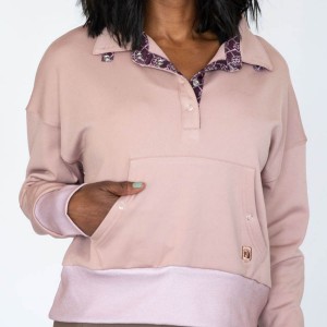 LDS Cozy Crop Mock Shirt LS