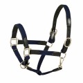 Padded Web/Lthr Halter w/Snap