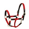 Padded Web/Lthr Halter w/Snap